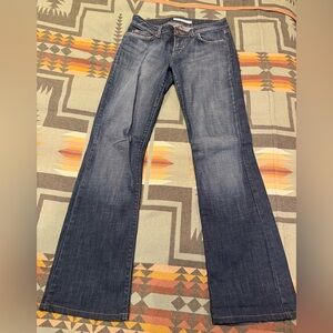 👖Joe’s Jeans size 28 EEUC flare dark wash low mid rise vintage jeans